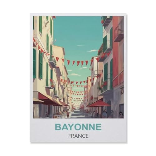 Bayonne Frankreich，Puzzles 1000 Teile für Erwachsene, Klassische Puzzle Jungen Mädchen Puzzle für Kinder Teenager Lernspiel Spielzeug（38x26cm）-EP93 von YYHMKBYY