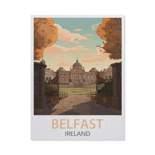 Belfast Irland, Puzzle 1000 Teile für Erwachsene, klassisches Puzzle, Kinderpuzzle, herausfordernde und schwierige Puzzles für Erwachsene und Jugendliche (50 x 70 cm) -EW72 von YYHMKBYY