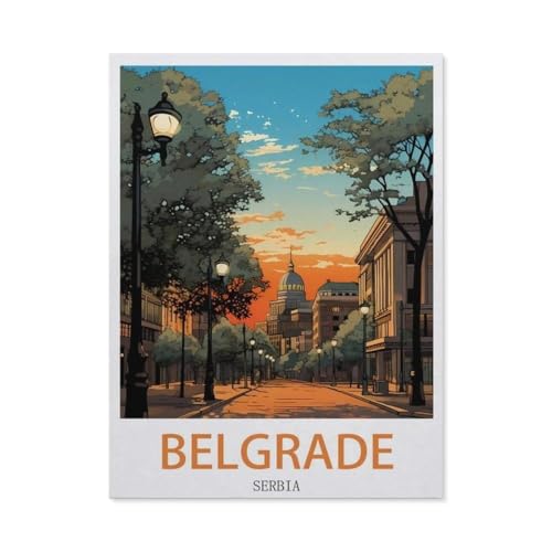 Belgrad, Serbien，Papier Puzzle 1000 Teile Spielzeug Für Erwachsene Dekompressionsspiel（38x26cm）-EK85 von YYHMKBYY
