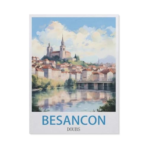 Besancon Doubs，Puzzles, 1000-teiliges Puzzle Für Erwachsene Und Kinder Ab 10 Jahren（50x70cm）-GP99 von YYHMKBYY
