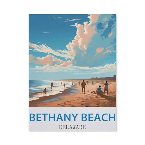 Bethany Beach, Delaware，Puzzles 1000 Teile für Erwachsene, Klassische Puzzle Jungen Mädchen Puzzle für Kinder Teenager Lernspiel Spielzeug（75x50cm）-EB97 von YYHMKBYY
