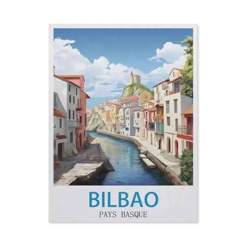 Bilbao Pays，Puzzle 1000 Teile Erwachsene Kinde Spaß Lernspielzeug Geschenke（75x50cm）-GQ12 von YYHMKBYY