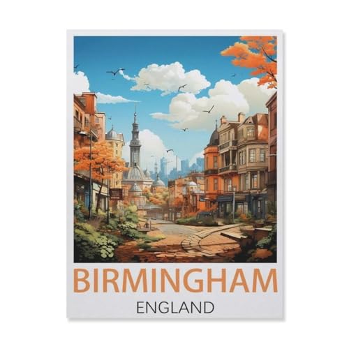 Birmingham, England，Puzzle 1000 Teile Erwachsene Kinde Spaß Lernspielzeug Geschenke（75x50cm）-FM80 von YYHMKBYY