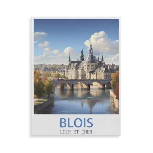 Blois Loir Et Cher，1000 Teile, Puzzle Aus Papier Für Erwachsene Und Kinder Ab 12 Jahren, Lernspielzeug（38x26cm）-GQ55 von YYHMKBYY