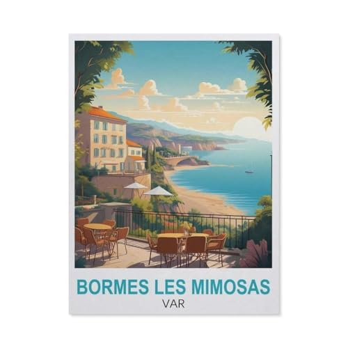 Bormes Les Mimosas VAR，Puzzle 1000 Teile Erwachsene Kinde Spaß Lernspielzeug Geschenke（75x50cm）-GP39 von YYHMKBYY