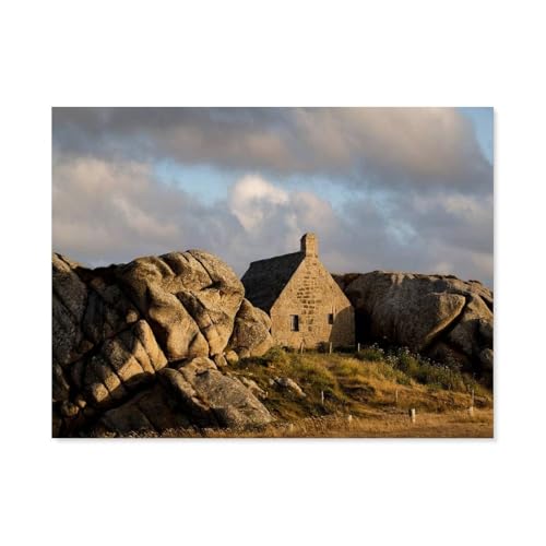 Bretagne, Frankreich，Puzzle 1000 Teile Erwachsene Kinde Spaß Lernspielzeug Geschenke（38x26cm）-AO32 von YYHMKBYY