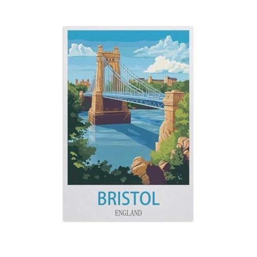 Bristol, England，Puzzles 1000 Teile für Erwachsene, Klassische Puzzle Jungen Mädchen Puzzle für Kinder Teenager Lernspiel Spielzeug（50x70cm）-FX67 von YYHMKBYY