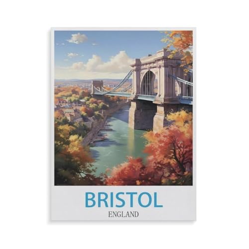 Bristol England，1000 Teile, Puzzle Aus Papier Für Erwachsene Und Kinder Ab 12 Jahren, Lernspielzeug（50x70cm）-GR18 von YYHMKBYY