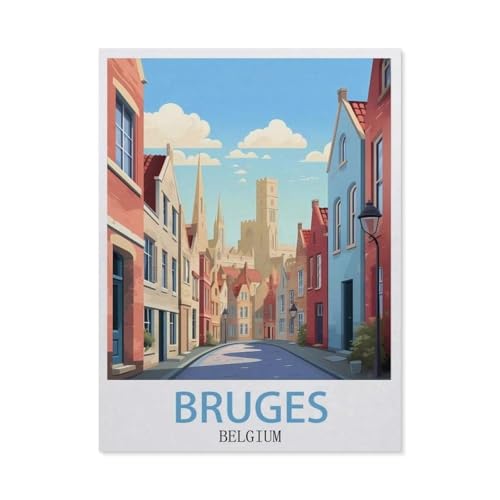 Bruges Belgien, Puzzle für Erwachsene, 1000 Teile, klassisches Puzzle, Teenager, Jungen, Mädchen, stabile eng anliegende Teile, Buchstaben auf der Rückseite für ideale Herausforderung und Geschenk, 50 Bruges Belgien, Puzzle für Erwachsene, 1000 Teile, klassisches Puzzle, Teenager, Jungen, Mädchen, stabile eng anliegende Teile, Buchstaben auf der Rückseite für ideale Herausforderung und Geschenk, 50 von YYHMKBYY