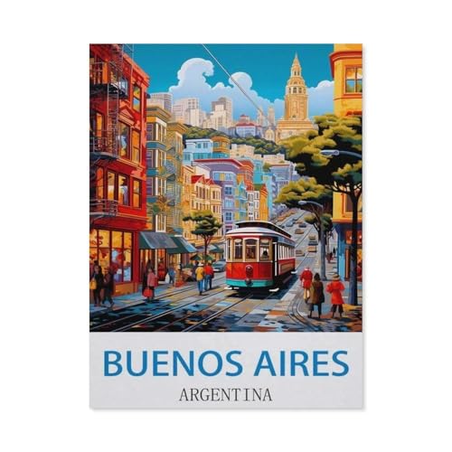 Buenos Aires, Argentinien，Puzzles 1000 Teile für Erwachsene, Klassische Puzzle Jungen Mädchen Puzzle für Kinder Teenager Lernspiel Spielzeug（75x50cm）-EK79 von YYHMKBYY