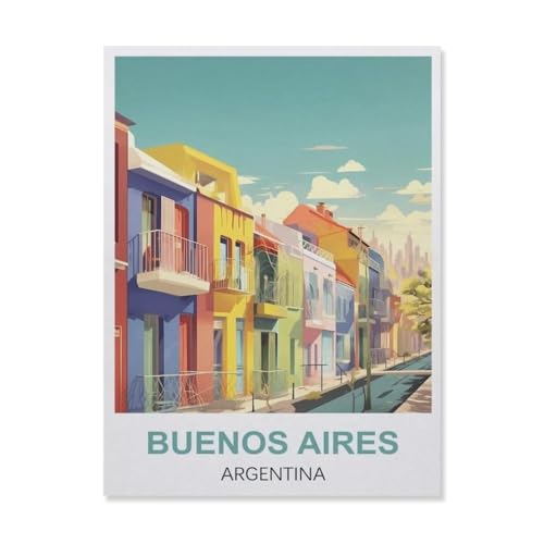 Buenos Aires Argentinien，Puzzle 1000 Teile Holz Puzzle Erwachsene Kinder Lernspielzeug Familie Dekompressionsspiel（75x50cm）-EP97 von YYHMKBYY