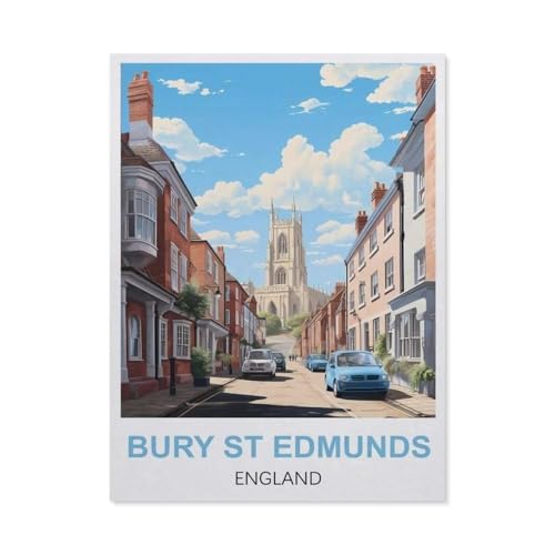 Bury St Edmunds, England，Holz Puzzle 1000 Teile Spielzeug Für Erwachsene Dekompressionsspiel（75x50cm）-EN77 von YYHMKBYY