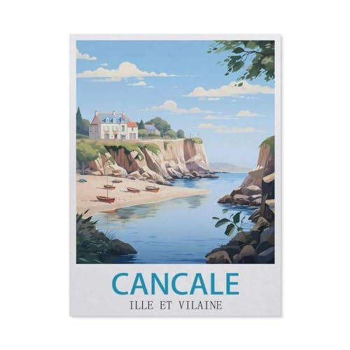 Cancale Ille Et Vilaine，Papier Puzzle 1000 Stück Adult Toys Dekompressionsspiel（38x26cm）-GQ3 von YYHMKBYY
