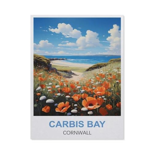 Carbis Bay, Cornwall，Puzzle 1000 Teile Holz Puzzle Geeignet Für Erwachsene Kinder Familien Stressabbau Puzzlespiele（75x50cm）-EN78 von YYHMKBYY