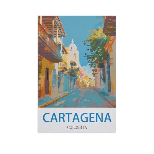 Cartagena, Kolumbien，Papier Puzzle 1000 Teile Spielzeug Für Erwachsene Dekompressionsspiel（38x26cm）-GB38 von YYHMKBYY