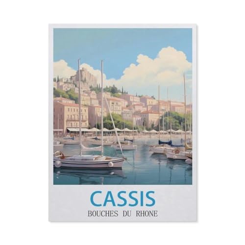 Cassis Bouches Du Rhone，1000 Stück Erwachsene Holz Landschaft Puzzles Für Kinder Lernspielzeug Geschenke（75x50cm）-GQ11 von YYHMKBYY