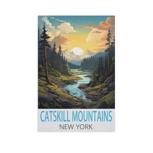 Catskill Mountains New York，1000 Piece Puzzles Für Kid Adult Toy Geschenk DIY Game（50x70cm）-FQ49 von YYHMKBYY