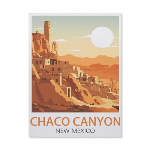 Chaco Canyon, New Mexiko，Puzzles 1000 Teile für Erwachsene, Klassische Puzzle Teenager Puzzle Perfektes Pädagogisches Geschenk für Jungen Und Mädchen（50x70cm）-DR2 von YYHMKBYY