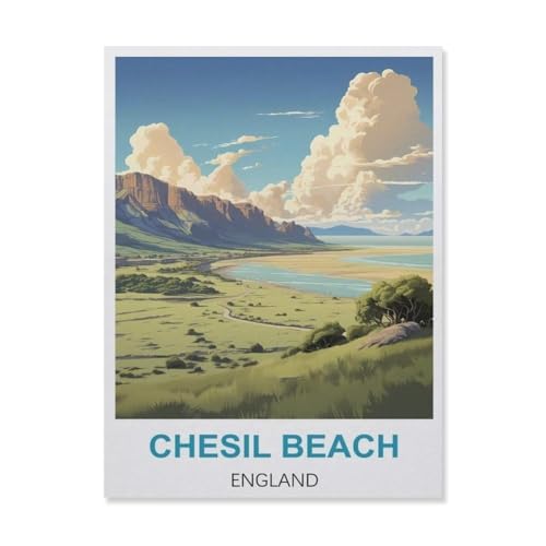 Chesil Beach England，Puzzle 1000 Teile Holz Puzzle Geeignet Für Erwachsene Kinder Familien Stressabbau Puzzlespiele（75x50cm）-FG13 von YYHMKBYY