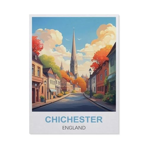 Chichester, England，Puzzle 1000 Teile,Intellektuelle Entwicklung Pädagogisches Nach Hause Interessante Dekompression Brain Challenge Puzzle Für Jugendliche Kinder（75x50cm）-EN82 von YYHMKBYY