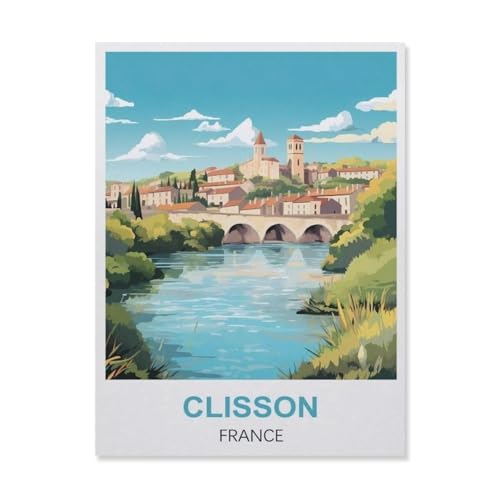 Clisson Frankreich, für Kinder, 1000 Teile, Papier, Puzzle, DIY, lässig, für Erwachsene und Jugendliche, einzigartiges Geschenk (50 x 70 cm) - ES63 von YYHMKBYY