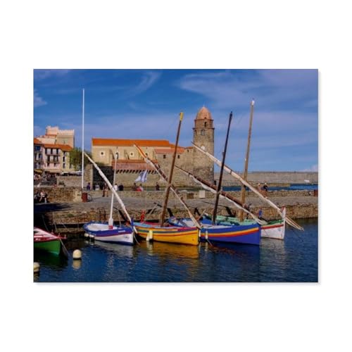 Collioure，Puzzles, 1000-teiliges Puzzle Für Erwachsene Und Kinder Ab 10 Jahren（75x50cm）-AO19 von YYHMKBYY