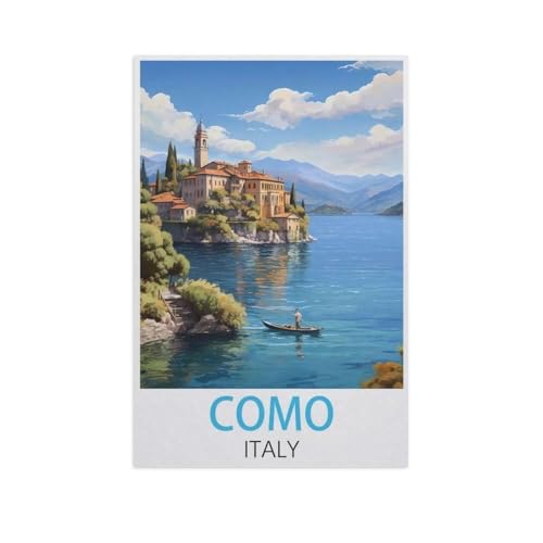 Como Italien，Puzzles 1000 Teile für Erwachsene, Klassische Puzzle Teenager Puzzle Perfektes Pädagogisches Geschenk für Jungen Und Mädchen（75x50cm）-FW21 von YYHMKBYY