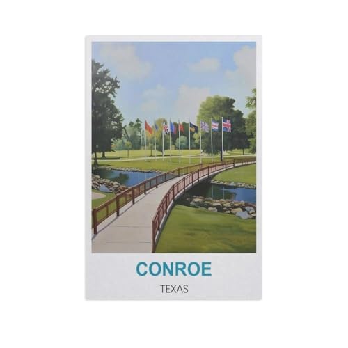 Conroe, Texas，Puzzles 1000 Teile für Erwachsene, Klassische Puzzle Jungen Mädchen Puzzle für Kinder Teenager Lernspiel Spielzeug（50x70cm）-GF73 von YYHMKBYY