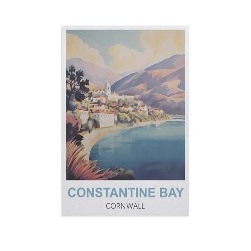 Constantine Bay, Cornwall，Puzzles 1000 Teile für Erwachsene, Klassische Puzzle Jungen Mädchen Puzzle für Kinder Teenager Lernspiel Spielzeug（50x70cm）-FW94 von YYHMKBYY