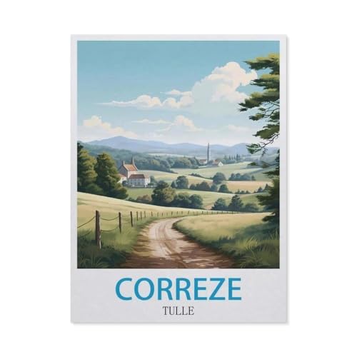 Correze, Tüll，1000 Stück Erwachsene Papier Landschaft Puzzles Für Kinder Lernspielzeug Geschenke（38x26cm）-GO65 von YYHMKBYY