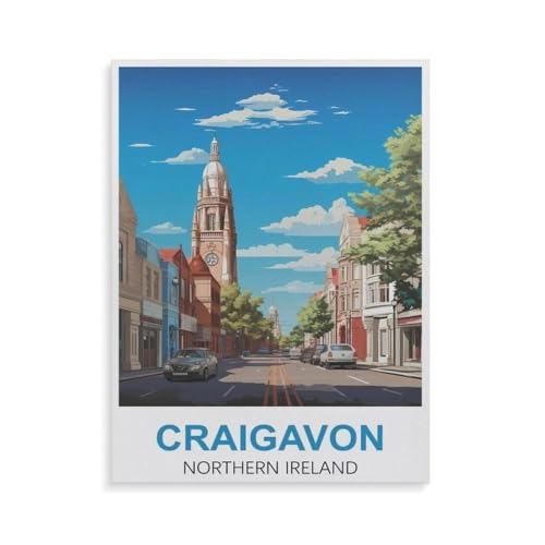 Craigavon Nordirland，1000 Teile, Puzzle Aus Papier Für Erwachsene Und Kinder Ab 12 Jahren, Lernspielzeug（38x26cm）-GV38 von YYHMKBYY