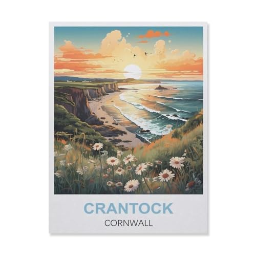 Crantock Cornwall，Puzzles, 1000-teiliges Puzzle Für Erwachsene Und Kinder Ab 10 Jahren（75x50cm）-ES96 von YYHMKBYY