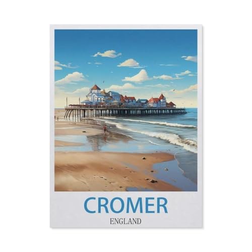 Cromer England, Holz-Puzzle, 1000 Teile, Spielzeug für Erwachsene, Dekompressionsspiel (75 x 50 cm), EO35 von YYHMKBYY