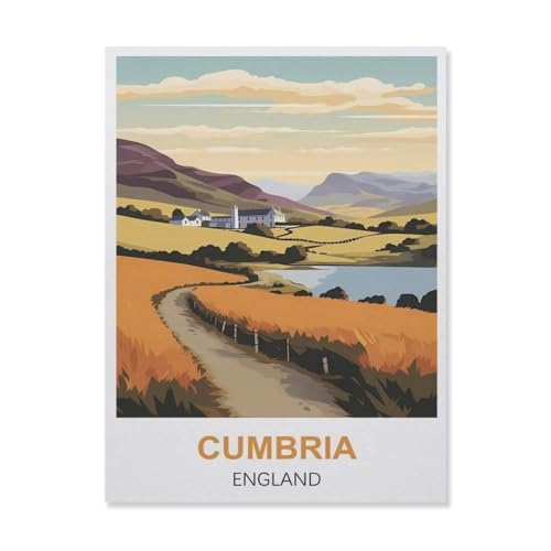 Cumbria England，Puzzle 1000 Teile Holz Puzzle Erwachsene Kinder Lernspielzeug Familie Dekompressionsspiel（75x50cm）-ER53 von YYHMKBYY