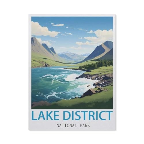DJ64 Puzzle für Erwachsene, Lake District National Park, Teenager, Jungen, Mädchen, Puzzle, schwierig, herausfordernd, Puzzle für Partyspiele, Kinder, Familie, Freunde (50 x 70 cm), 1000 Teile von YYHMKBYY