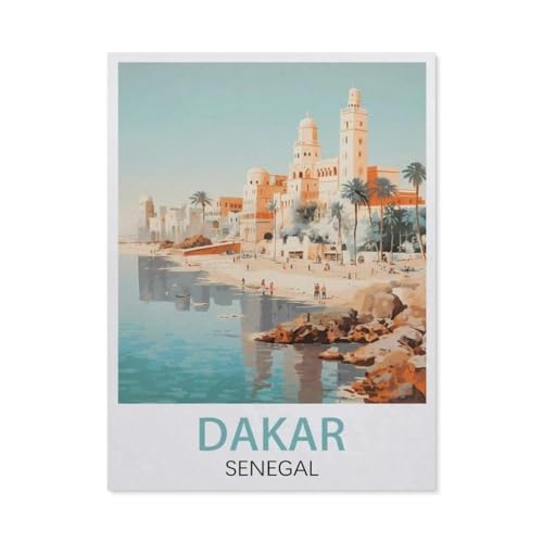 Dakar Senegal，Puzzles für Erwachsene 1000 Teile, Klassische Puzzle Puzzle Schwierig für Erwachsene Teenager Freizeit Spaß Spiel Spielzeug （50x70cm）-EW53 von YYHMKBYY