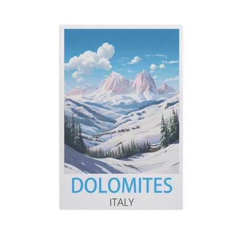 Dolomiten Italien，Puzzles, 1000-teiliges Puzzle Für Erwachsene Und Kinder Ab 10 Jahren（50x70cm）-FS54 von YYHMKBYY