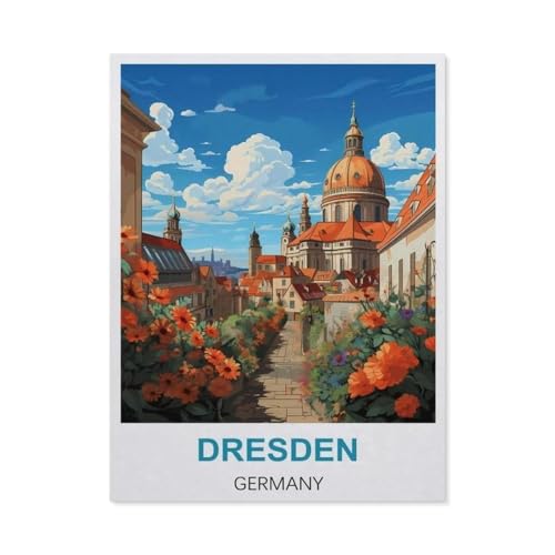 Dresden, Deutschland，Papier Puzzle 1000 Teile Spielzeug Für Erwachsene Dekompressionsspiel（38x26cm）-DI23 von YYHMKBYY