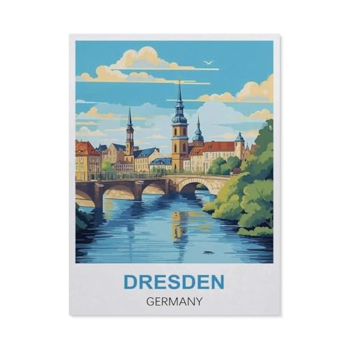 Dresden, Deutschland，Puzzles, 1000-teiliges Puzzle Für Erwachsene Und Kinder Ab 10 Jahren（75x50cm）-DI18 von YYHMKBYY