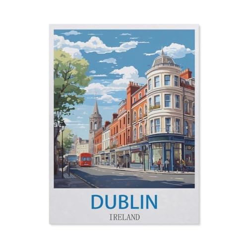 Dublin, Irland，Puzzles, 1000-teiliges Puzzle Für Erwachsene Und Kinder Ab 10 Jahren（38x26cm）-CM92 von YYHMKBYY