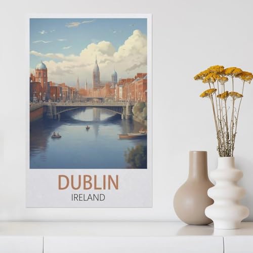 Dublin Irland，Puzzles, 1000-teiliges Puzzle Für Erwachsene Und Kinder Ab 10 Jahren（75x50cm）-AA33 von YYHMKBYY