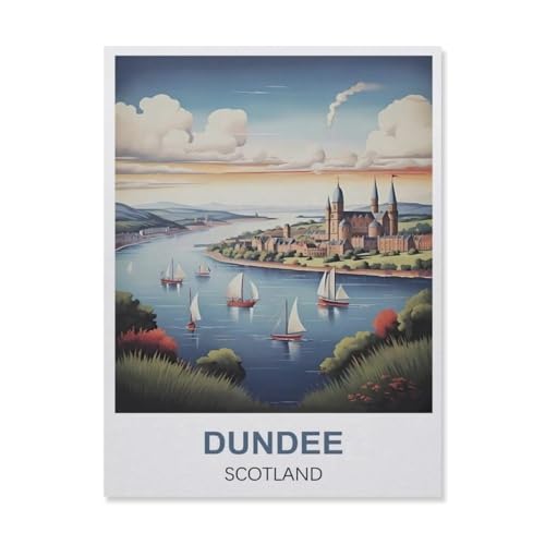 Dundee Schottland，Puzzles 1000 Teile für Erwachsene, Klassische Puzzle Teenager Puzzle Perfektes Pädagogisches Geschenk für Jungen Und Mädchen（50x70cm）-ER52 von YYHMKBYY