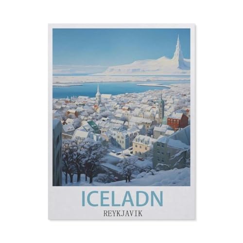 EY44 Puzzle, Island, Reykjavik, Papierspielzeug für Erwachsene, Kinder, Lernspiel, 1000-teiliges Puzzle, 50 x 70 cm EY44 Puzzle, Island, Reykjavik, Papierspielzeug für Erwachsene, Kinder, Lernspiel, 1000-teiliges Puzzle, 50 x 70 cm von YYHMKBYY