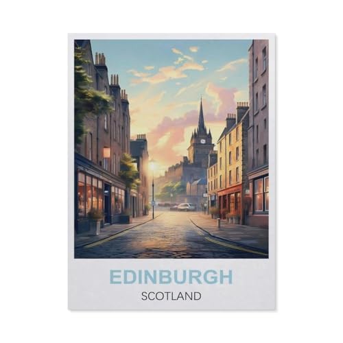 Edinburgh Schottland, Holzpuzzle für Erwachsene, Kinder, Lernspielzeug, Familien-Dekompressionsspiel, 1000 Teile, EN87 von YYHMKBYY