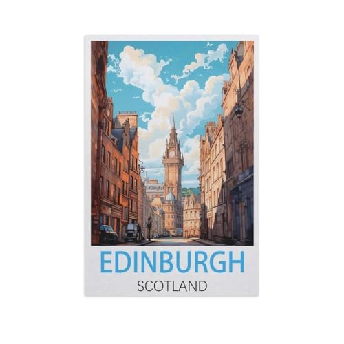 Edinburgh Schottland，Puzzle 1000 Teile Erwachsene Kinde Spaß Lernspielzeug Geschenke（75x50cm）-FS67 von YYHMKBYY