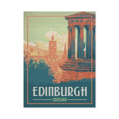 Edinburgh Schottland，Puzzles, 1000-teiliges Puzzle Für Erwachsene Und Kinder Ab 10 Jahren（75x50cm）-AS72 von YYHMKBYY