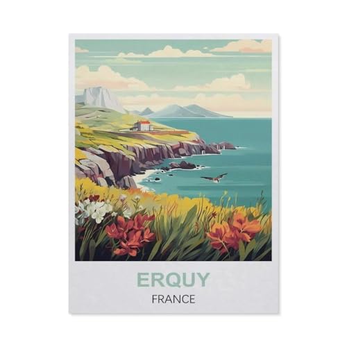 Erquy, Frankreich，Puzzles für Erwachsene 1000 Teile, Klassische Puzzle Puzzle Schwierig für Erwachsene Teenager Freizeit Spaß Spiel Spielzeug （50x70cm）-EM24 von YYHMKBYY