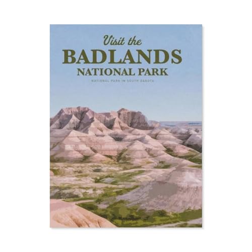 Erwachsene Kinder Puzzles 1000 Teile Puzzle，Badlands Nationalpark，einfaches Puzzle Spiel Rolle Puzzle Bildung Spielzeug Spiel Familie Dekoration（38x26cm）-BL23 von YYHMKBYY