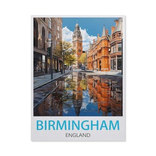Erwachsene Kinder Puzzles 1000 Teile Puzzle，Birmingham England，einfaches Puzzle Spiel Rolle Puzzle Bildung Spielzeug Spiel Familie Dekoration（38x26cm）-BD17 von YYHMKBYY