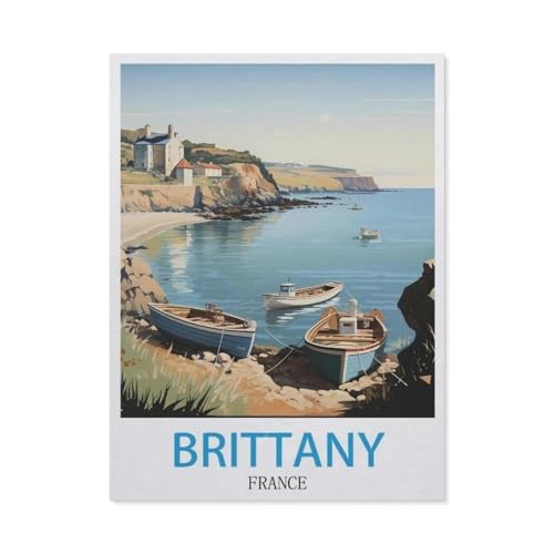 Erwachsene Kinder Puzzles 1000 Teile Puzzle，Bretagne Frankreich，einfaches Puzzle Spiel Rolle Puzzle Bildung Spielzeug Spiel Familie Dekoration（75x50cm）-GQ16 von YYHMKBYY